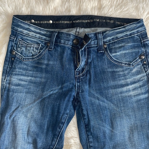 Re-rock for Express size 4 regular boot cut jeans - Picture 14 of 17